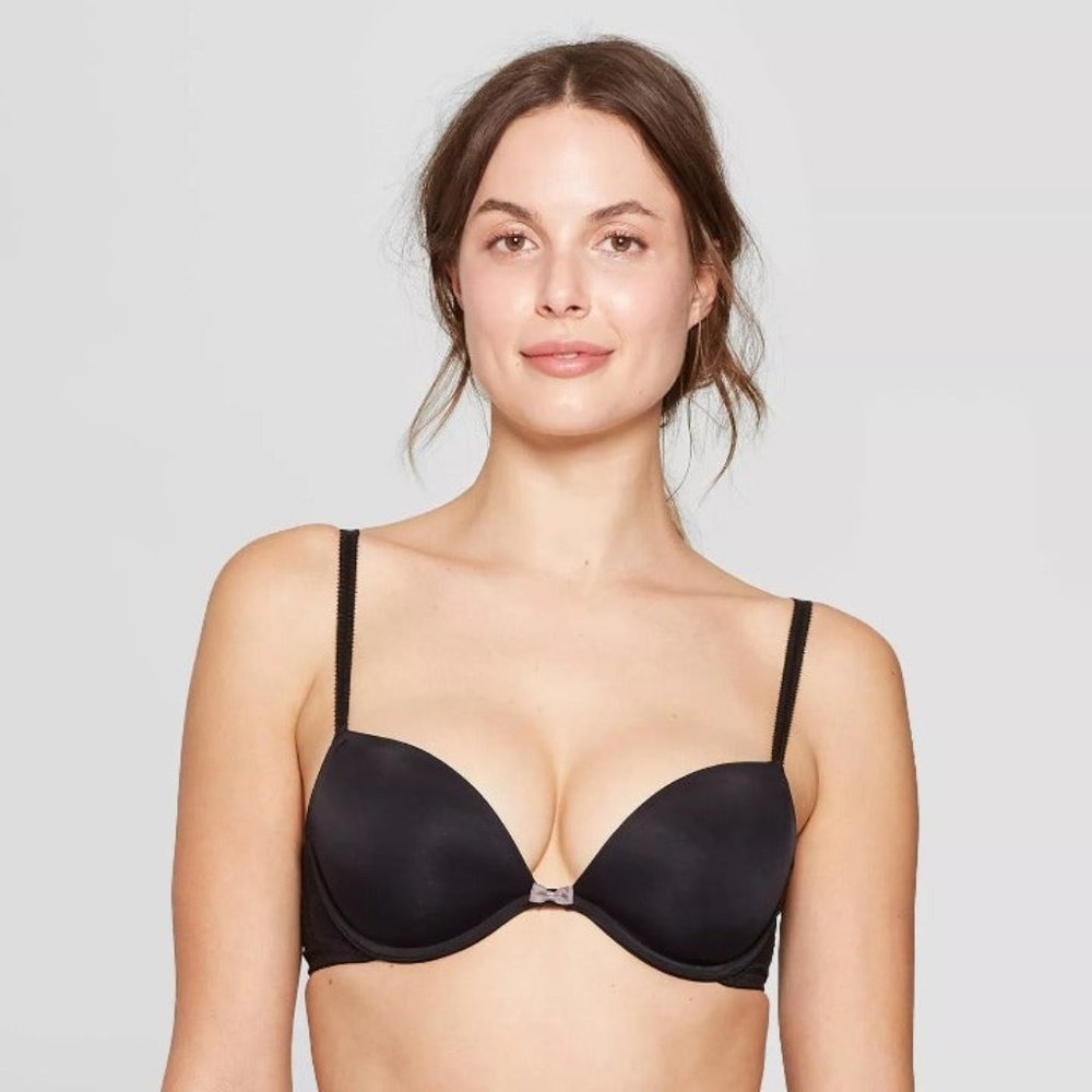 2- 36C  Lightly Lined Plunge Bra - Auden